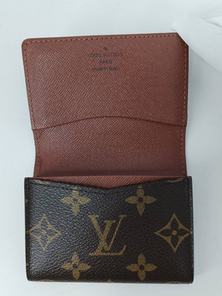 19848-01* Louis Vuitton /LOUISVUITTON монограмма enverop*karutodu vi jitoCA0073 футляр для карточек / футляр для визитных карточек *