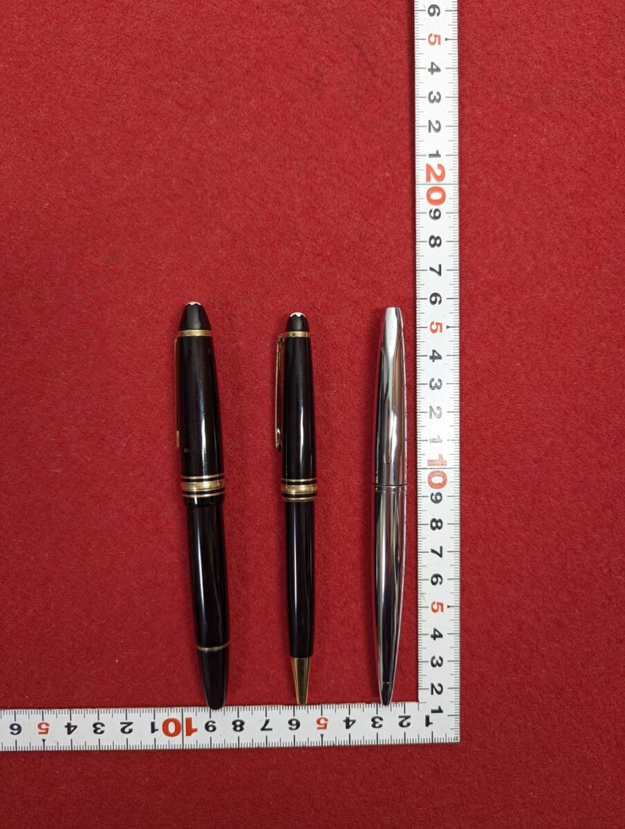19847-02★CROSS/クロス モンブラン/MONTBLANC マイスターシュテュック クラッシック ボールペン 万年筆 吸入式 14K インク おまとめ★_画像8