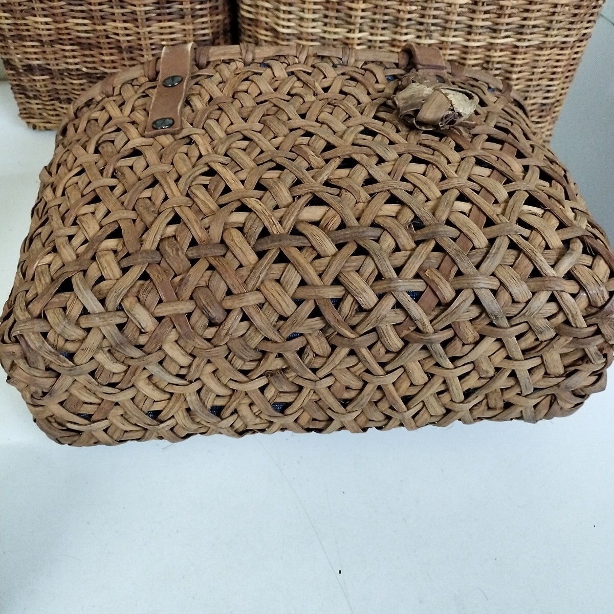 3個セット 山葡萄かごバッグ 籠バッグ かごバッグ 国産 やまぶどう 籠 バスケット あけび まとめ_画像3
