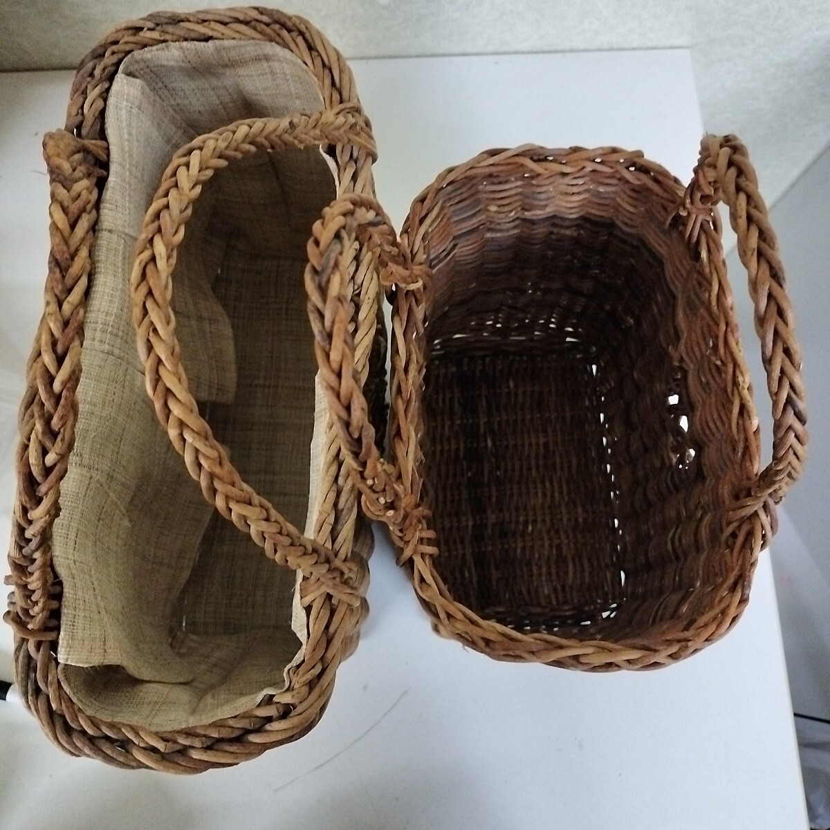 3個セット 山葡萄かごバッグ 籠バッグ かごバッグ 国産 やまぶどう 籠 バスケット あけび まとめ_画像9