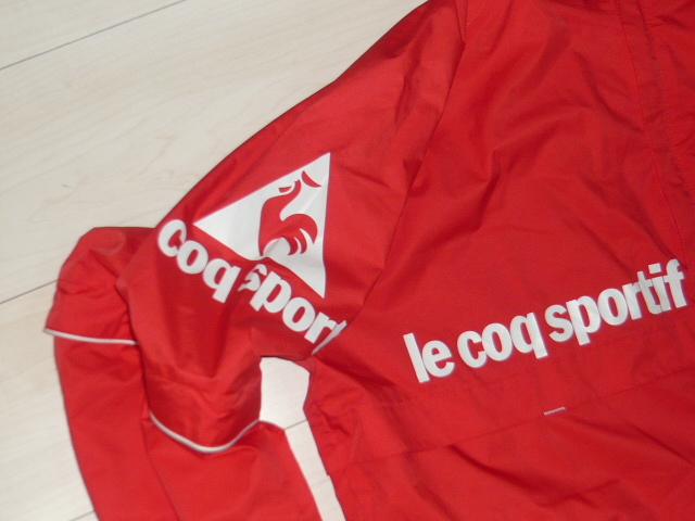 ルコック 大きいサイズLL 2WAY(半袖にもなる)ジップアップジャケット/ウインドブレーカー レッド QG7025CP_画像3