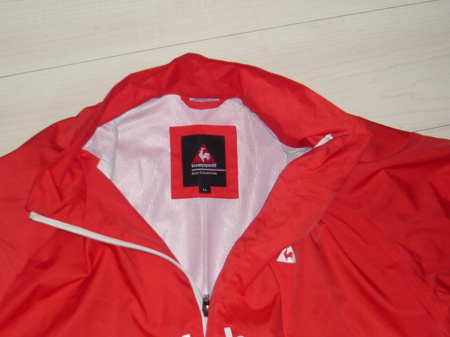 ルコック 大きいサイズLL 2WAY(半袖にもなる)ジップアップジャケット/ウインドブレーカー レッド QG7025CP_画像5