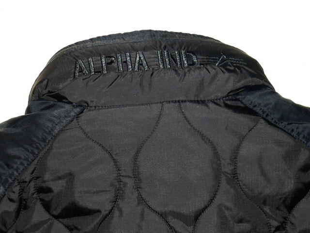 アルファインダストリーズ　Mサイズ　ジップアップジャケット/ジャンパー　ブラック　中古良品_画像10