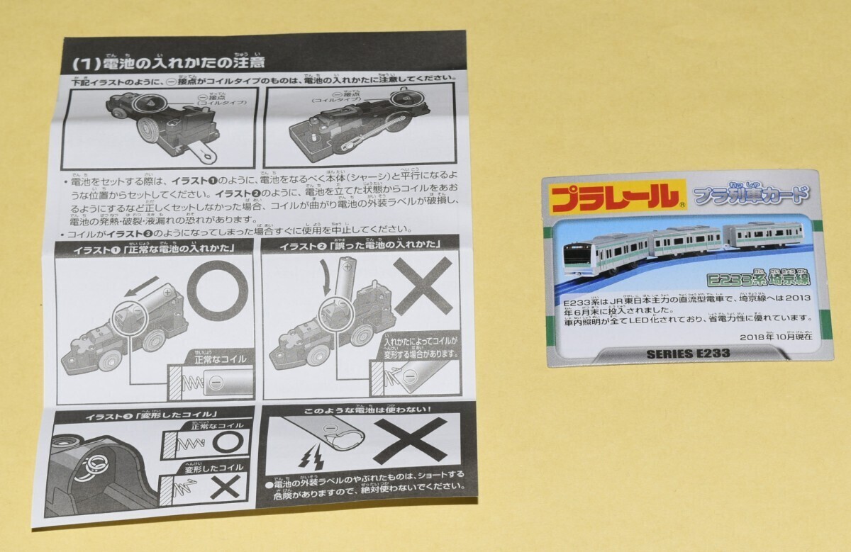 ~ немедленная отправка возможность ~ совершенно . новый товар * нераспечатанный * не пробег [ Omiya железная дорога музей ограничение Plarail ] веселый ряд машина серии E233 серия . столица линия 