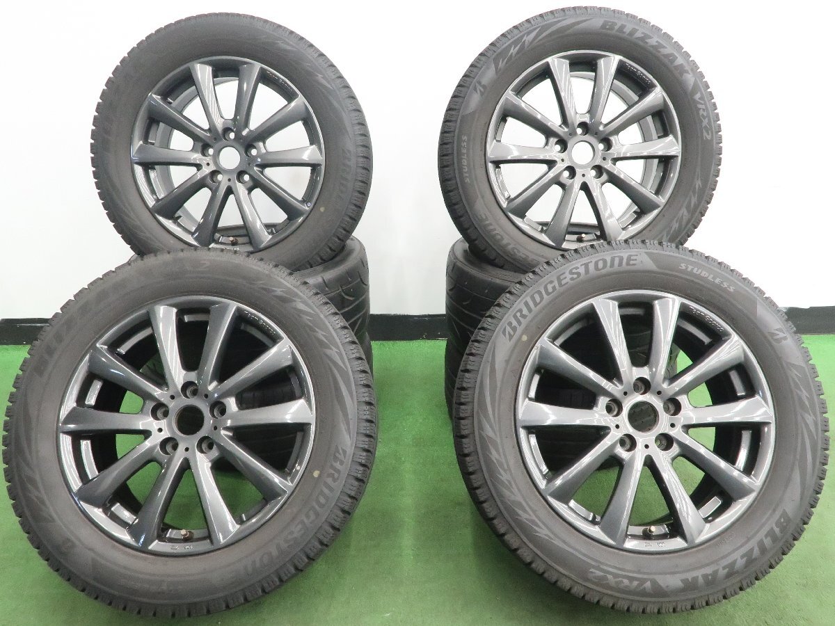BMW X1 X2 ミニ クロスオーバー 等に 4本 チームスパルコ 17インチ 7J +52 5H 112 スタッドレス ブリヂストン ブリザック VRX2 225/55R17_画像1