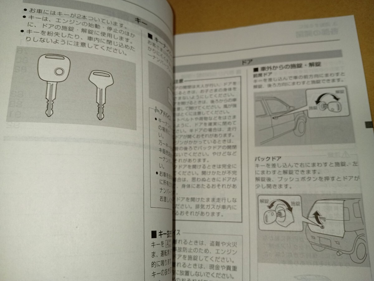 スズキ　SUZUKI　Kei　ワークス　ターボ　AT　5MT　取説　取扱説明書　取扱書　2005年6月　平成17年　中古品　_画像7