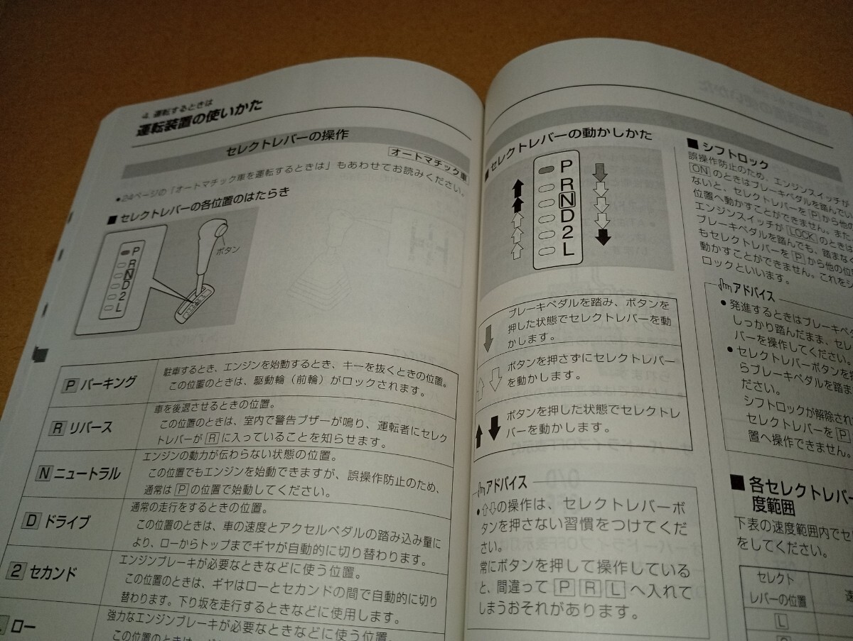 スズキ　SUZUKI　Kei　ワークス　ターボ　AT　5MT　取説　取扱説明書　取扱書　2005年6月　平成17年　中古品　_画像8