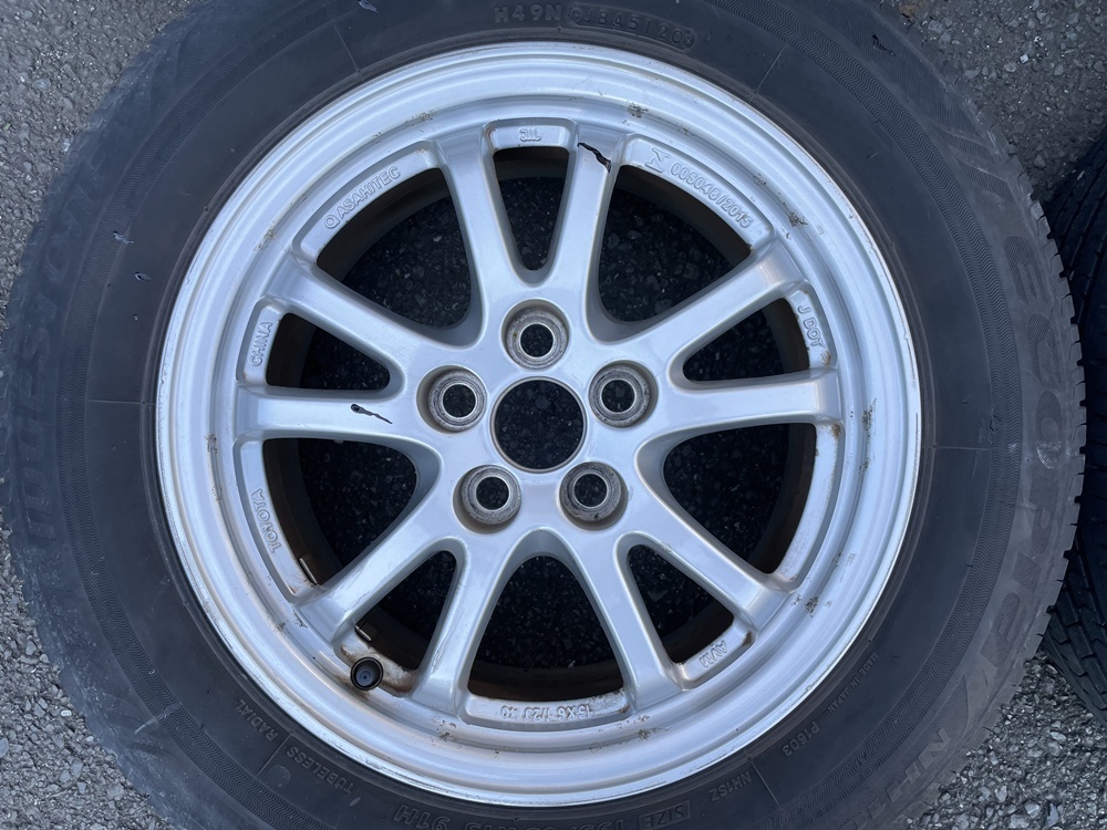 TOYOTA Toyota ZVW50 ZVW51 Prius предыдущий период оригинальный 195/65R15 5H PCD100 BS Bridgestone eko Piaa б/у товар 