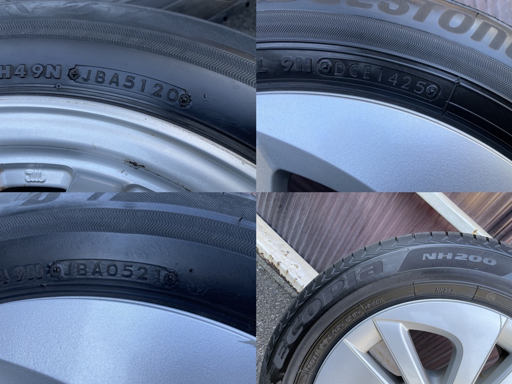 TOYOTA Toyota ZVW50 ZVW51 Prius предыдущий период оригинальный 195/65R15 5H PCD100 BS Bridgestone eko Piaa б/у товар 