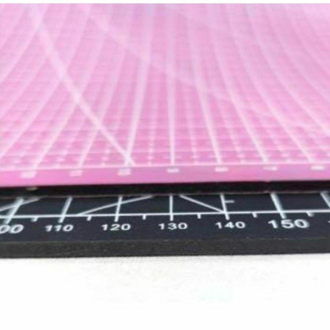 A3 カッターマット 大判 大きめ 両面印刷 カッティングボード 緑　グリーン　クラフトペーパー　工作　文房具_画像4