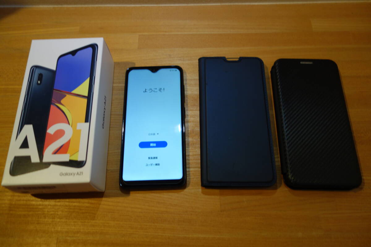 Galaxy A21 SCV49 черный 