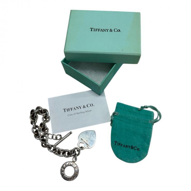 ティファニー TIFFANY＆Co. ハートタグブレスレット アンクレット シルバー 925 SILVER 【中古品】_画像4