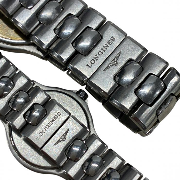 LONGINES ロンジン 2本セット ペアウォッチ メンズ レディース 腕時計 稼働品 電池交換済 【現状品】_画像5