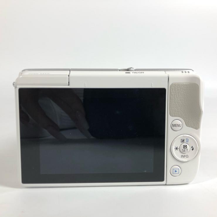 Canon Canon EOS M10 беззеркальный однообъективный камера белый EF-M 15-45mm F3.5-6.3 / 55-200mm F4.5-6.3 замена линзы есть [ утиль ]