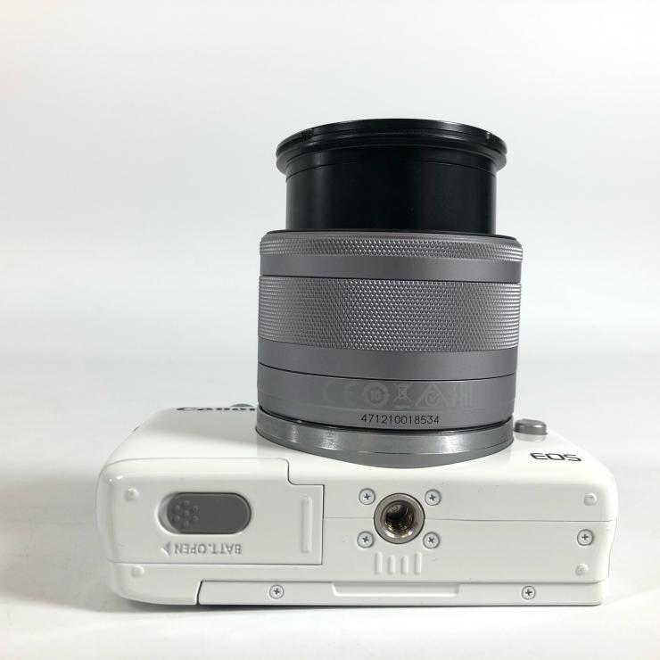 Canon Canon EOS M10 беззеркальный однообъективный камера белый EF-M 15-45mm F3.5-6.3 / 55-200mm F4.5-6.3 замена линзы есть [ утиль ]