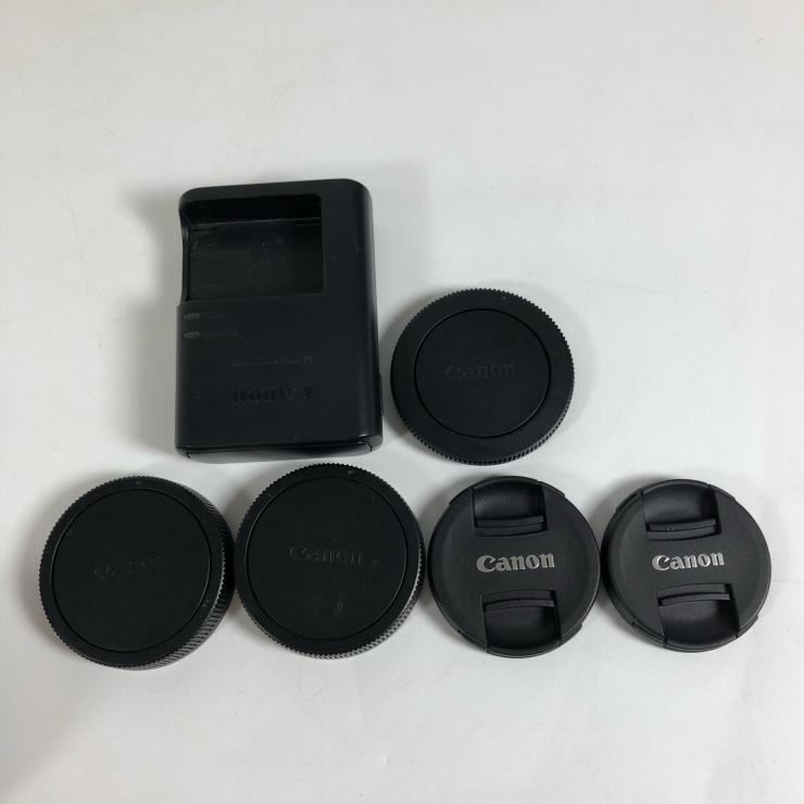 Canon Canon EOS M10 беззеркальный однообъективный камера белый EF-M 15-45mm F3.5-6.3 / 55-200mm F4.5-6.3 замена линзы есть [ утиль ]