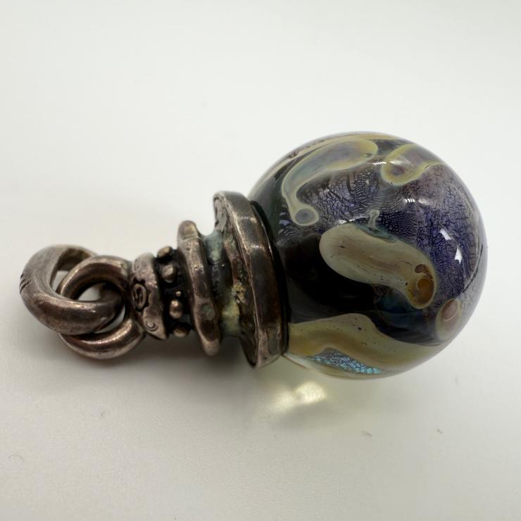 希少 STARLINGEAR スターリンギア スカル マーブルペンダント シルバー 925 【中古品】_画像4