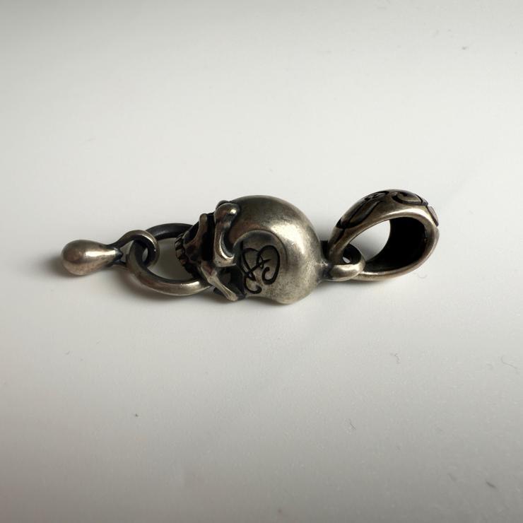 Rat Race ラットレース Crying Skull Top クライングスカルトップ スカルペンダント スカルネックレス シルバー925 Silver925 【中古品】_画像2