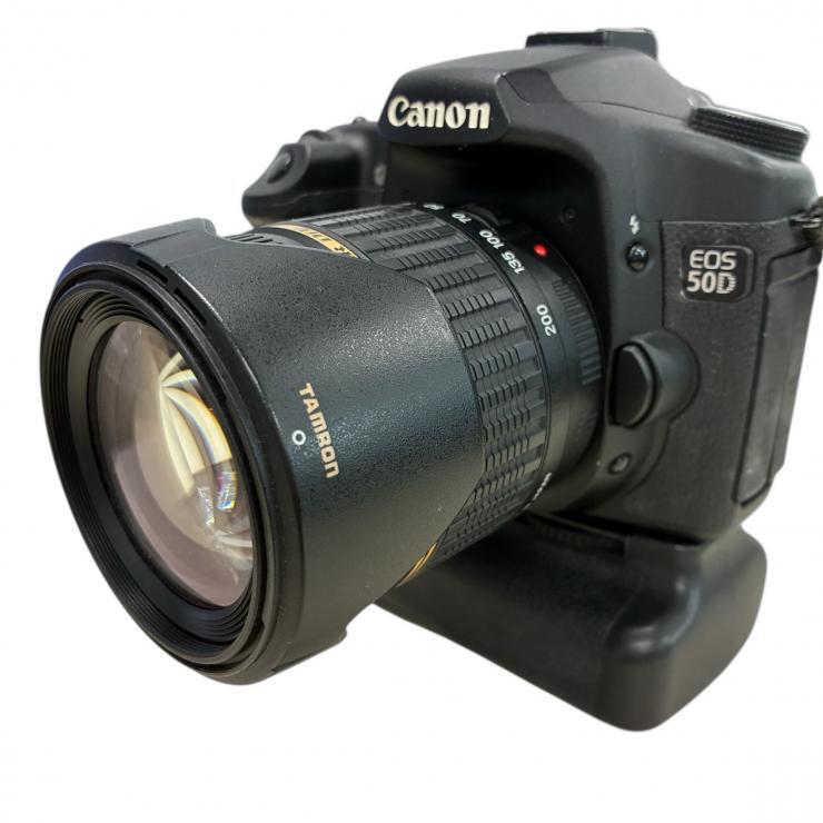 canon キャノン EOS50D 本体 レンズ バッテリー タムロン TAMRON XR Di BG-E2N 【現状品】_画像3