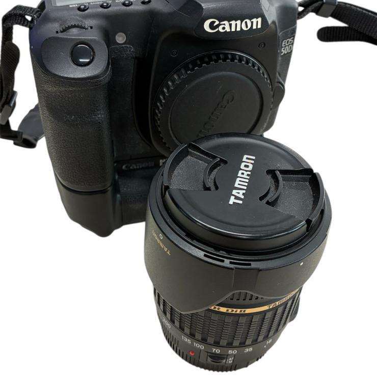 canon キャノン EOS50D 本体 レンズ バッテリー タムロン TAMRON XR Di BG-E2N 【現状品】_画像8