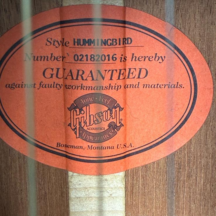 Gibson Gibson HUMMINGBIRD акустический akogi Hamming bird жесткий чехол есть [ текущее состояние товар ]
