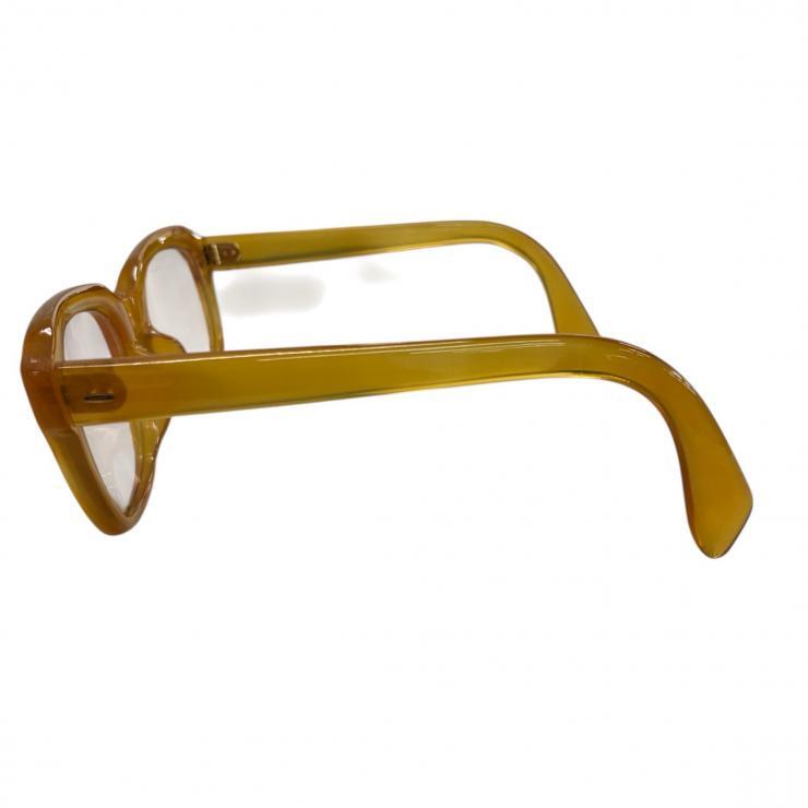 メガネフレーム 金具18金 K18 18金 ノーブランド メガネ 眼鏡 サングラス ゴールド 度入り 【中古品】_画像2