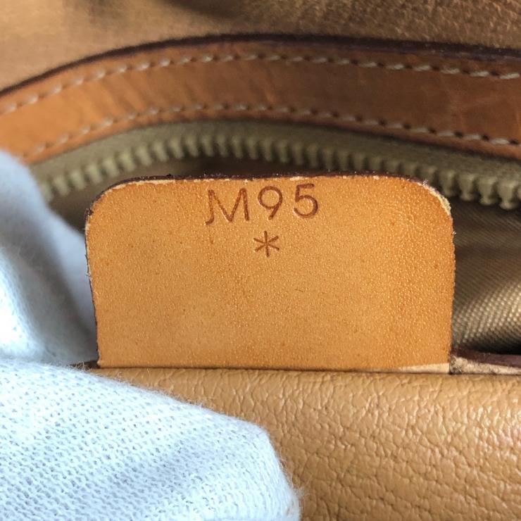 CELINE セリーヌ マカダム ハンドバッグ ブラウン PVC レザー レディース 【中古品】_画像9