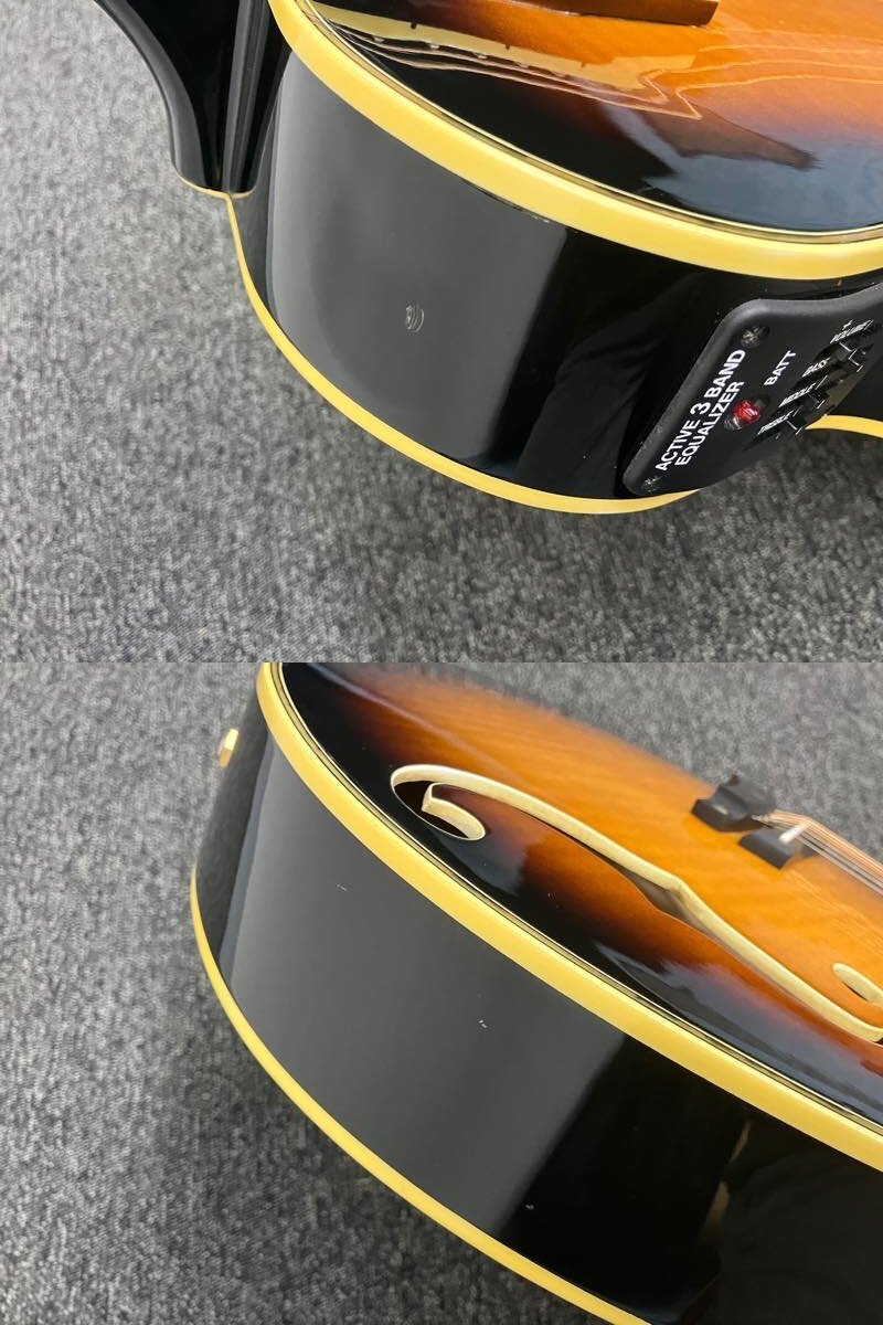  текущее состояние товар * Greco CSF-90 Made in Japan* Greco сделано в Японии арка верх f отверстие электроакустическая гитара жесткий чехол прилагается! утиль CSF90