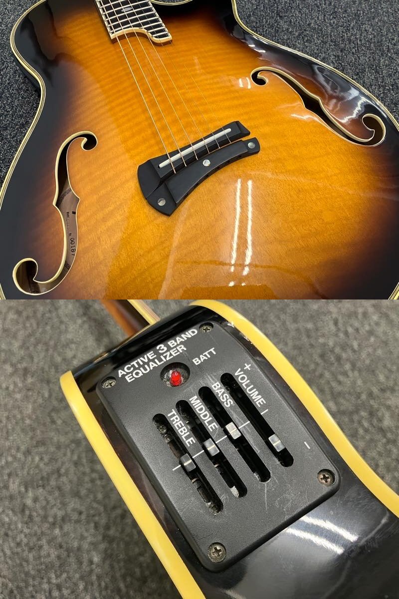  текущее состояние товар * Greco CSF-90 Made in Japan* Greco сделано в Японии арка верх f отверстие электроакустическая гитара жесткий чехол прилагается! утиль CSF90