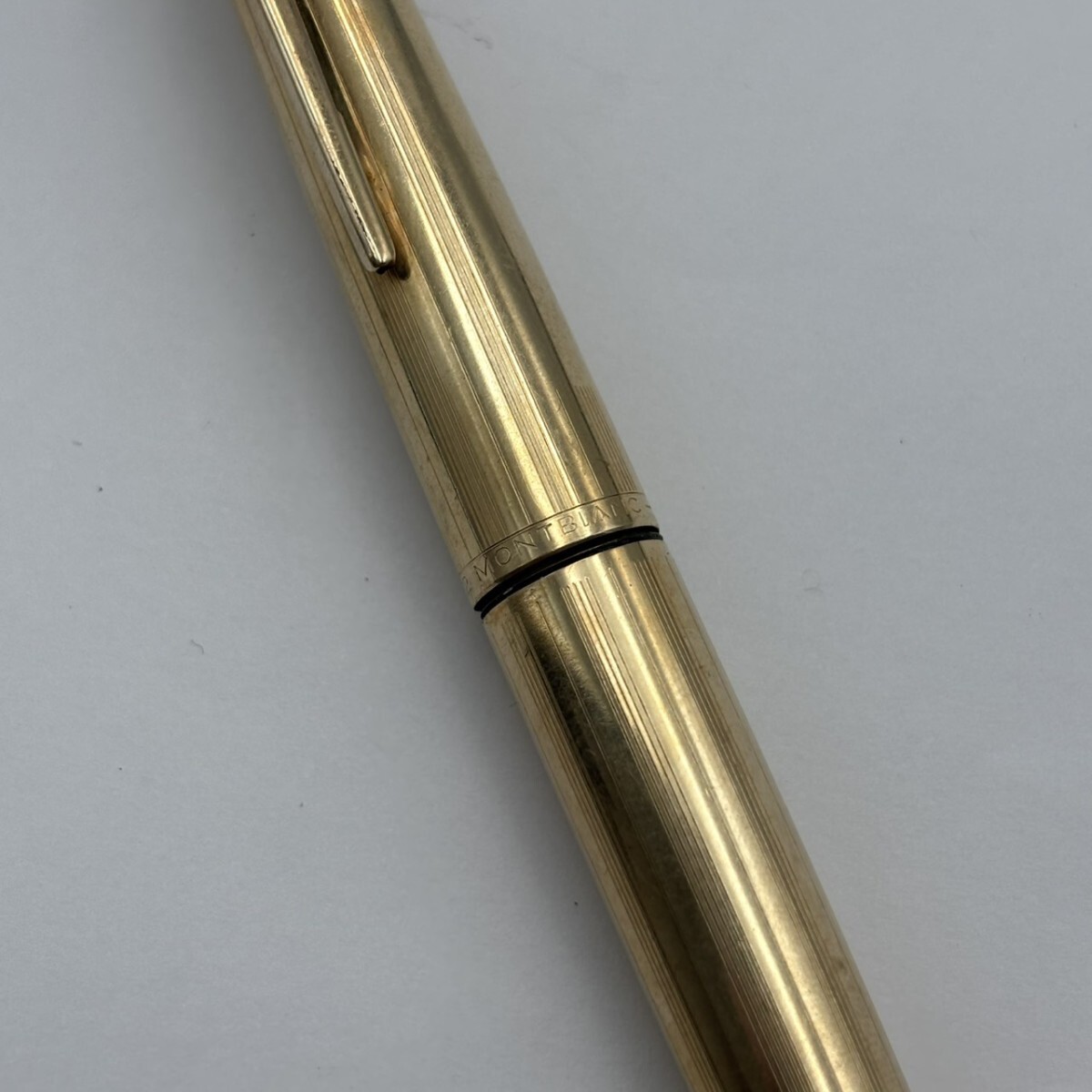 1円スタート Montblanc モンブラン マイスターシュテュック No.82 ゴールドプレート 万年筆 現状品ay1117ミ_画像4