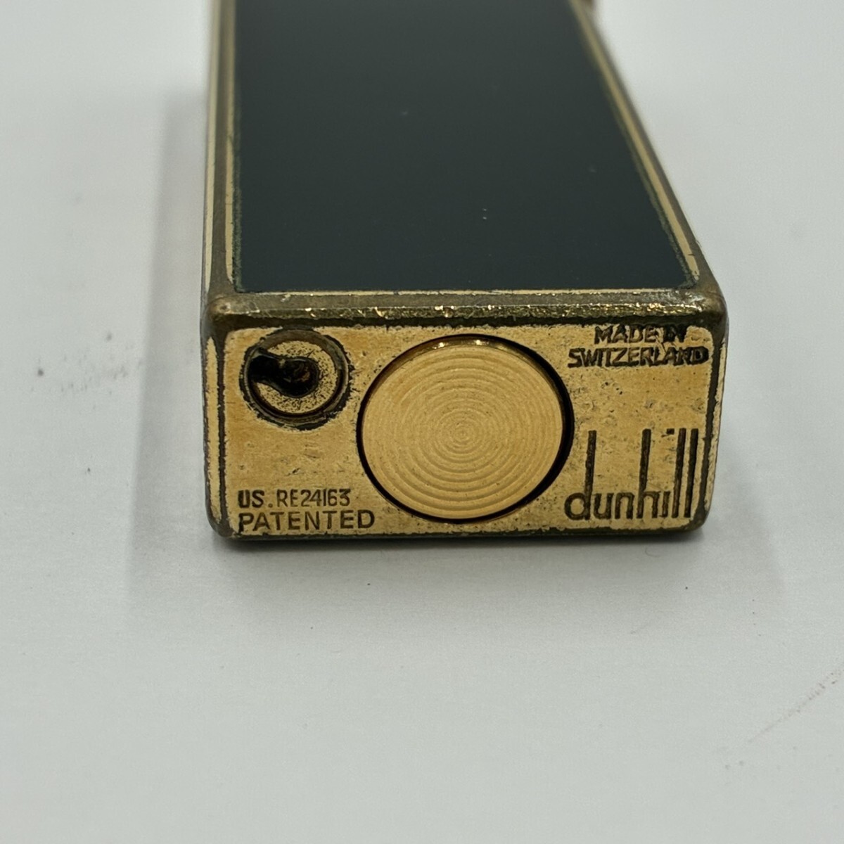 1円スタート dunhill ダンヒル ガスライター ローラー式 着火未確認 喫煙具 ブラック ゴールド TK1118-ち_画像9