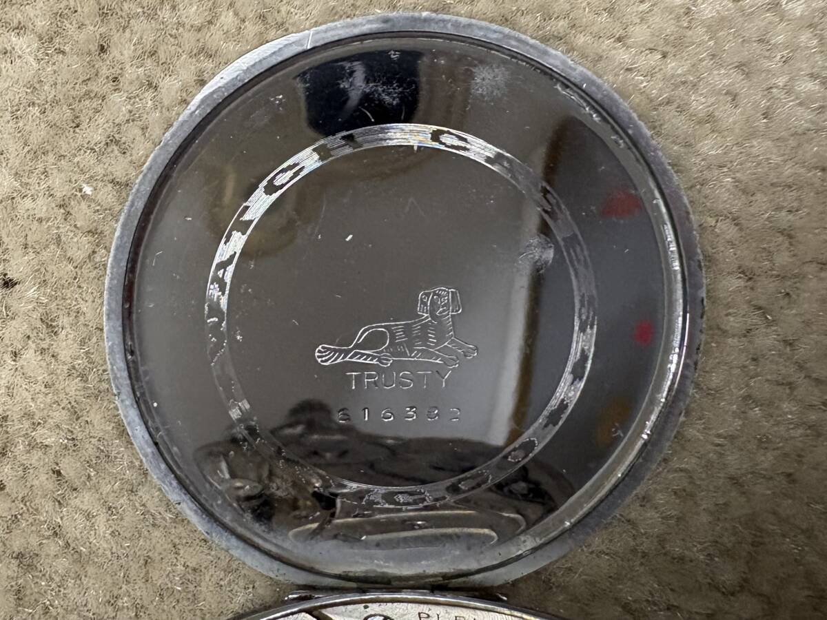 昭和レトロ　アンティーク　手巻き　TAVANNES WATCH タバン　懐中時計　17石　動作品_画像9