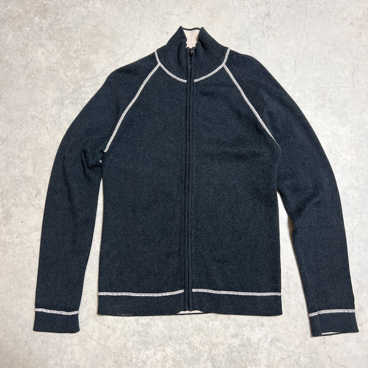 PeakPerformance Cotton Drivers Knit ピークパフォーマンス ドライバーズニット ジップアップ ニット セーター_画像1