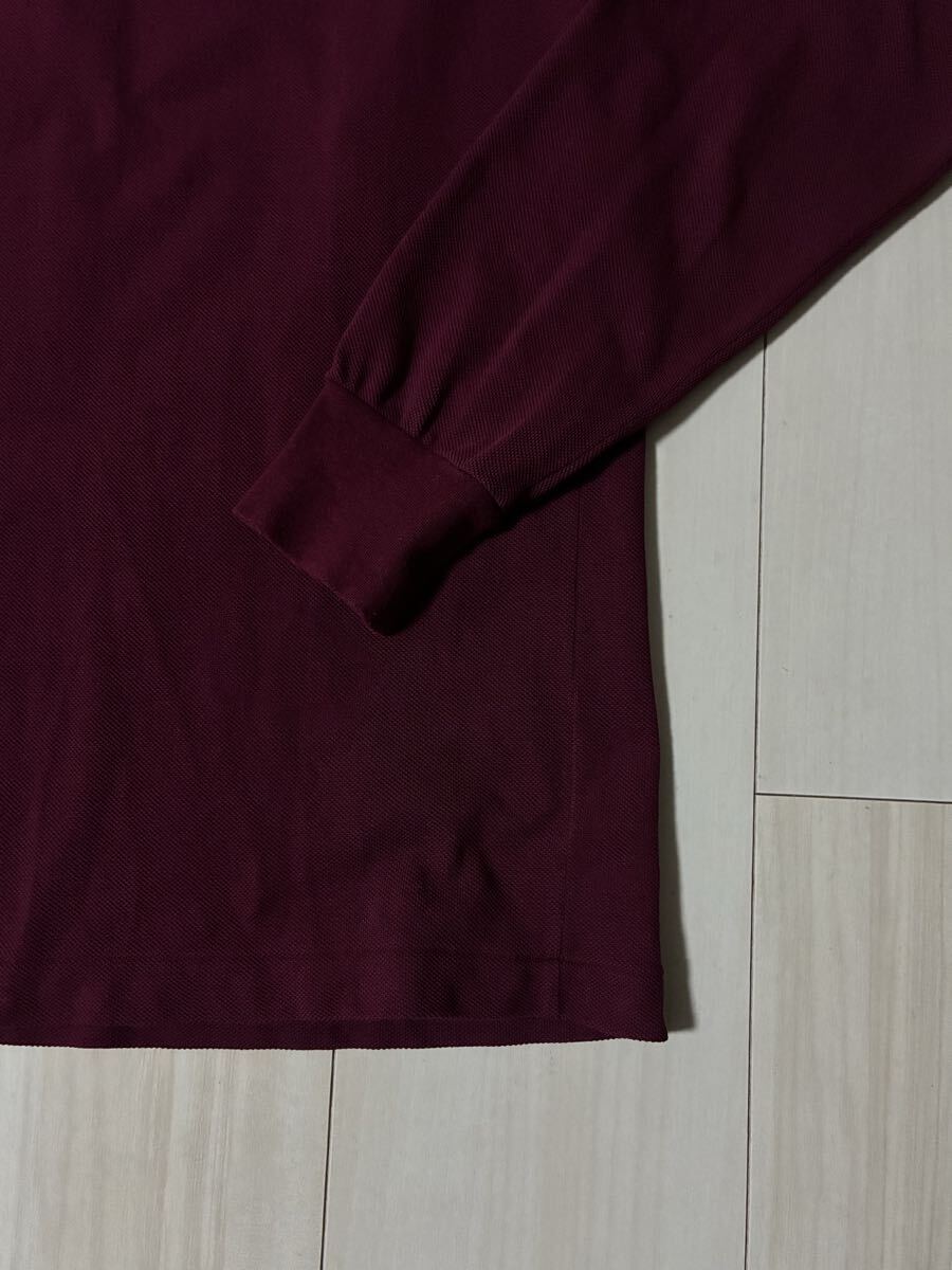 LACOSTE ラコステ ポロ シャツ ワインレッド エンジ サイズ 2 S 日本製 正規品 1312 長袖 ポロシャツ【 ラルフ フレペリ バーバリー 1212】_画像3
