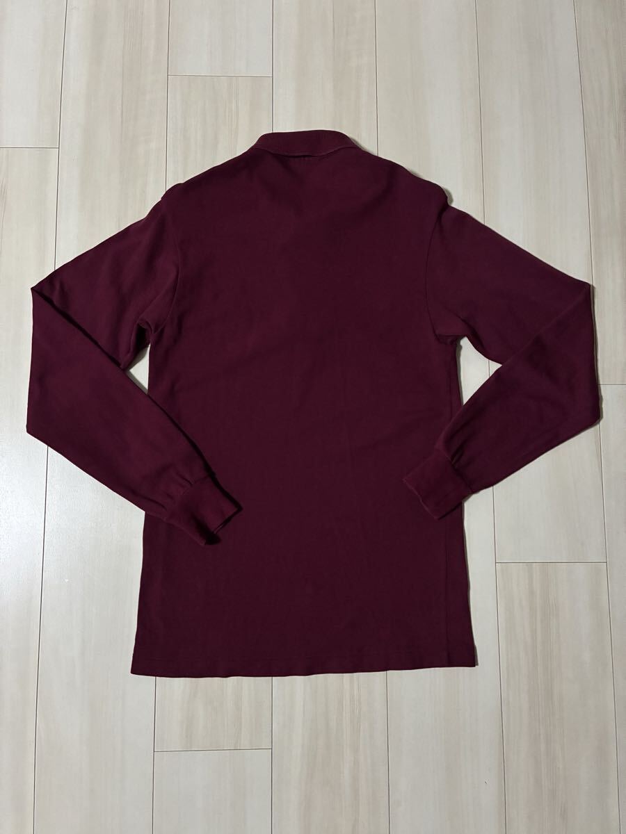 LACOSTE ラコステ ポロ シャツ ワインレッド エンジ サイズ 2 S 日本製 正規品 1312 長袖 ポロシャツ【 ラルフ フレペリ バーバリー 1212】_画像4