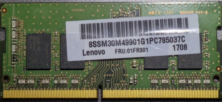 SAMSUNG ノート用メモリ 8GB DDR4 2400MHz PC4-19200 1.2V M471A1K43CB1-CRC_画像2