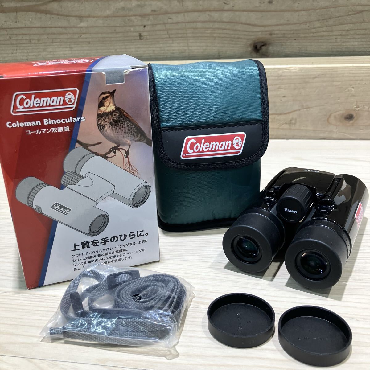 12 EN Vixen/Coleman コールマン　双眼鏡　14586　H10倍×25㎜　ブラック　_画像1