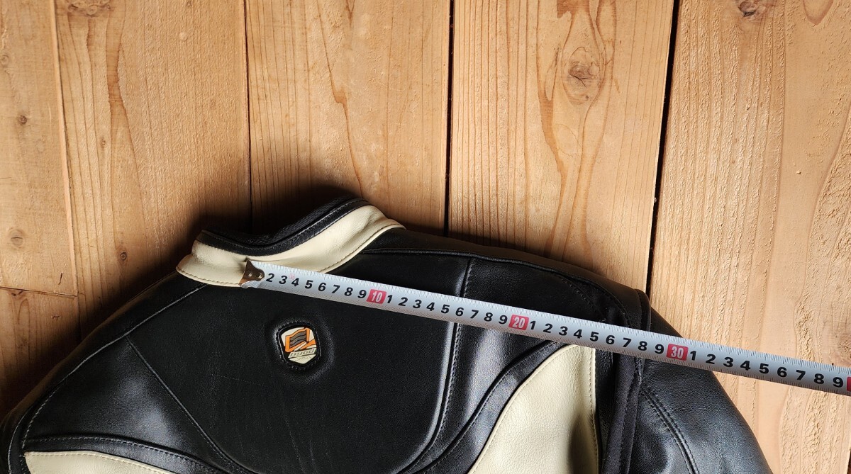HYOD レザージャケット ヒョウドウ ブラック ホワイト D3O Lサイズ_画像9