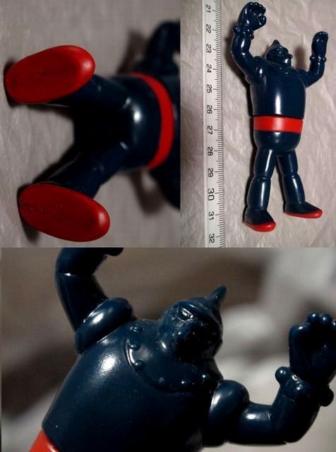 鉄人28号 ④ 鉄人28号 ④ パイロットエース ロボ 試作機 ソフビ人形 年数不明「検 横山光輝 エイケン ポピー グリコ ブルマァク メディコム_画像10