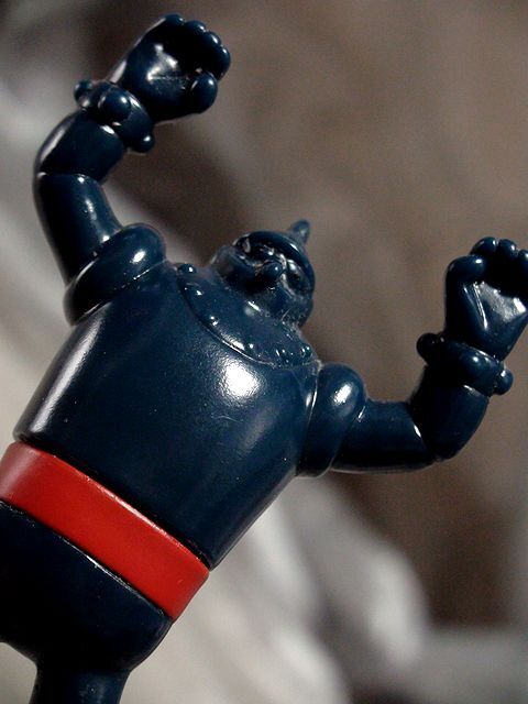 鉄人28号 ④ 鉄人28号 ④ パイロットエース ロボ 試作機 ソフビ人形 年数不明「検 横山光輝 エイケン ポピー グリコ ブルマァク メディコム_画像5