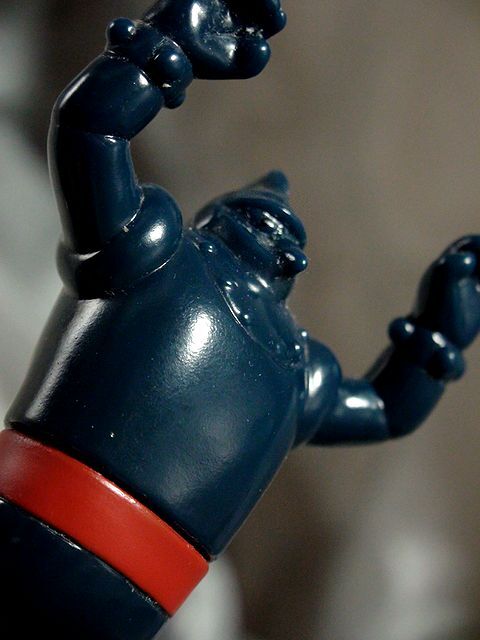 鉄人28号 ④ 鉄人28号 ④ パイロットエース ロボ 試作機 ソフビ人形 年数不明「検 横山光輝 エイケン ポピー グリコ ブルマァク メディコム_画像6