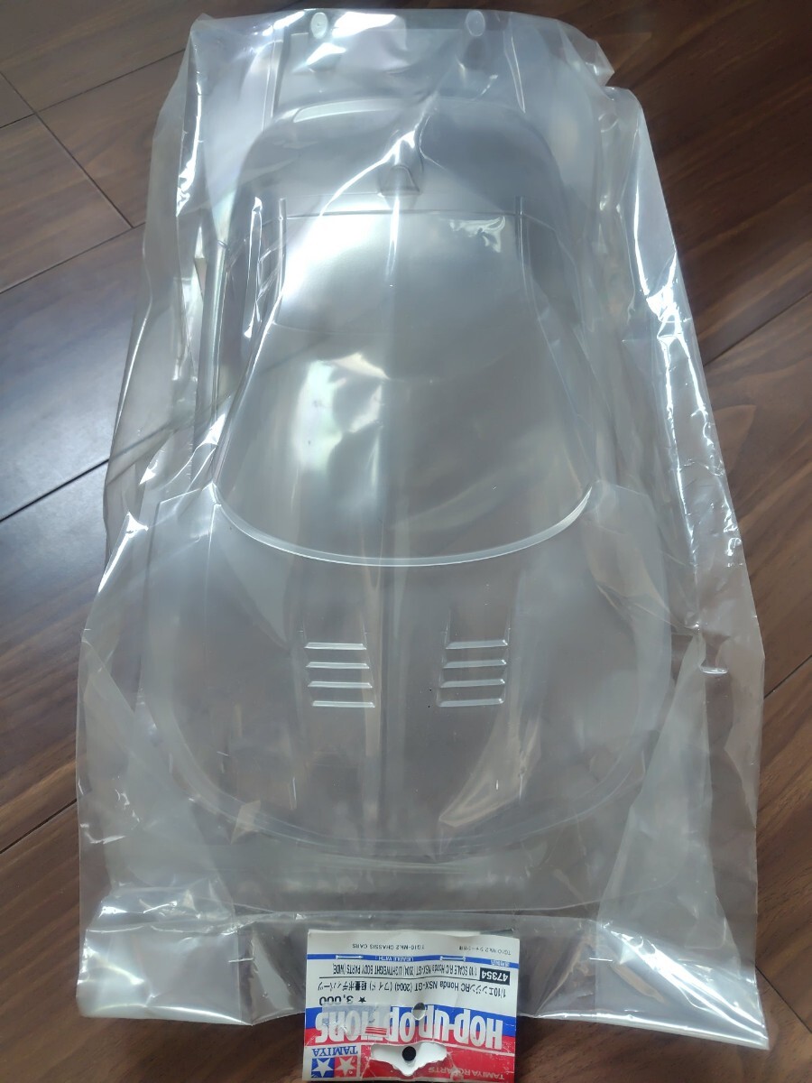 新品 タミヤ 1/10 エンジンRC Honda NSX-GT 2004 ワイド 軽量ボディパーツ ウイング付 47354 ホンダ_画像1
