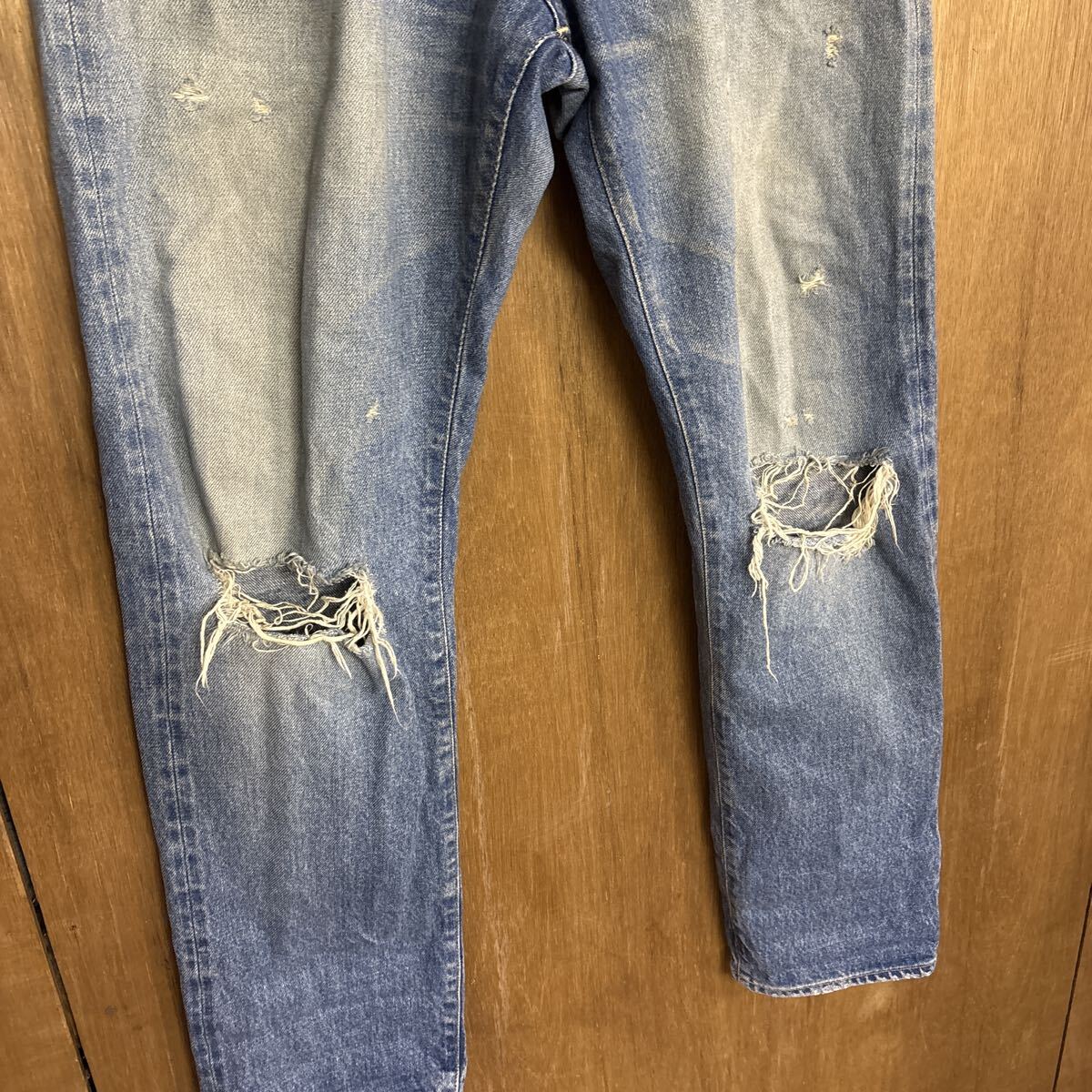 RON HERMAN DENIM ロンハーマン ダメージ加工 デニムパンツ ジーンズ アメリカ製 33_画像3