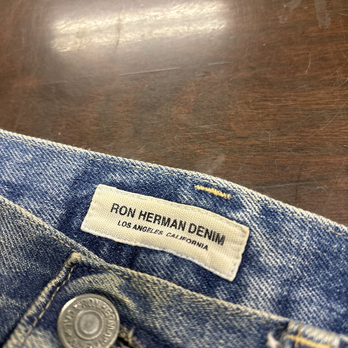 RON HERMAN DENIM ロンハーマン ダメージ加工 デニムパンツ ジーンズ アメリカ製 33_画像9