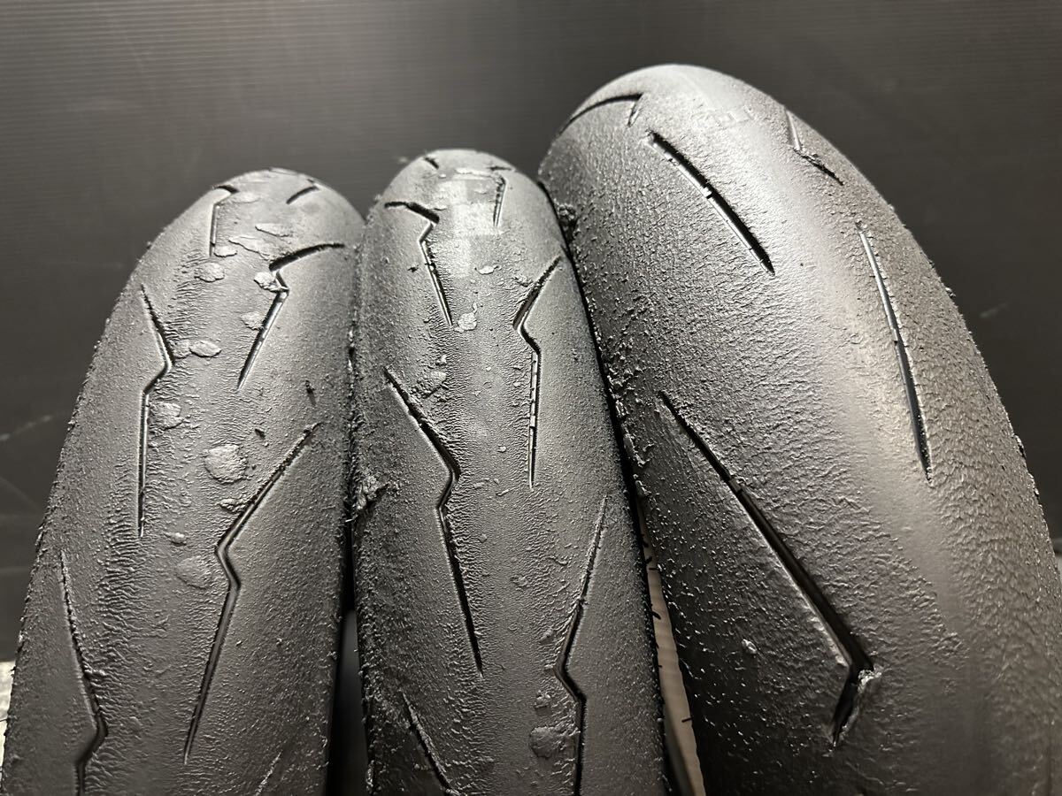 12 ピレリ ディアブロスーパーバイク 110/70ZR17 140/70ZR17 ラップ巻室内保管 カットスリック 150/60 スーパーコルサ KR410 13SP_画像1