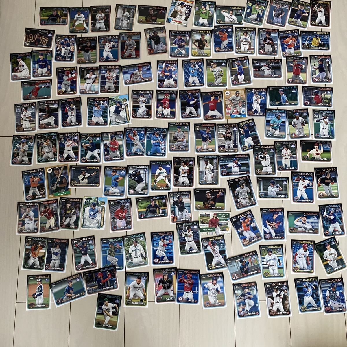 2024 MLB topps bowman panini pro debut chrome baseball parallel карта комплект 10