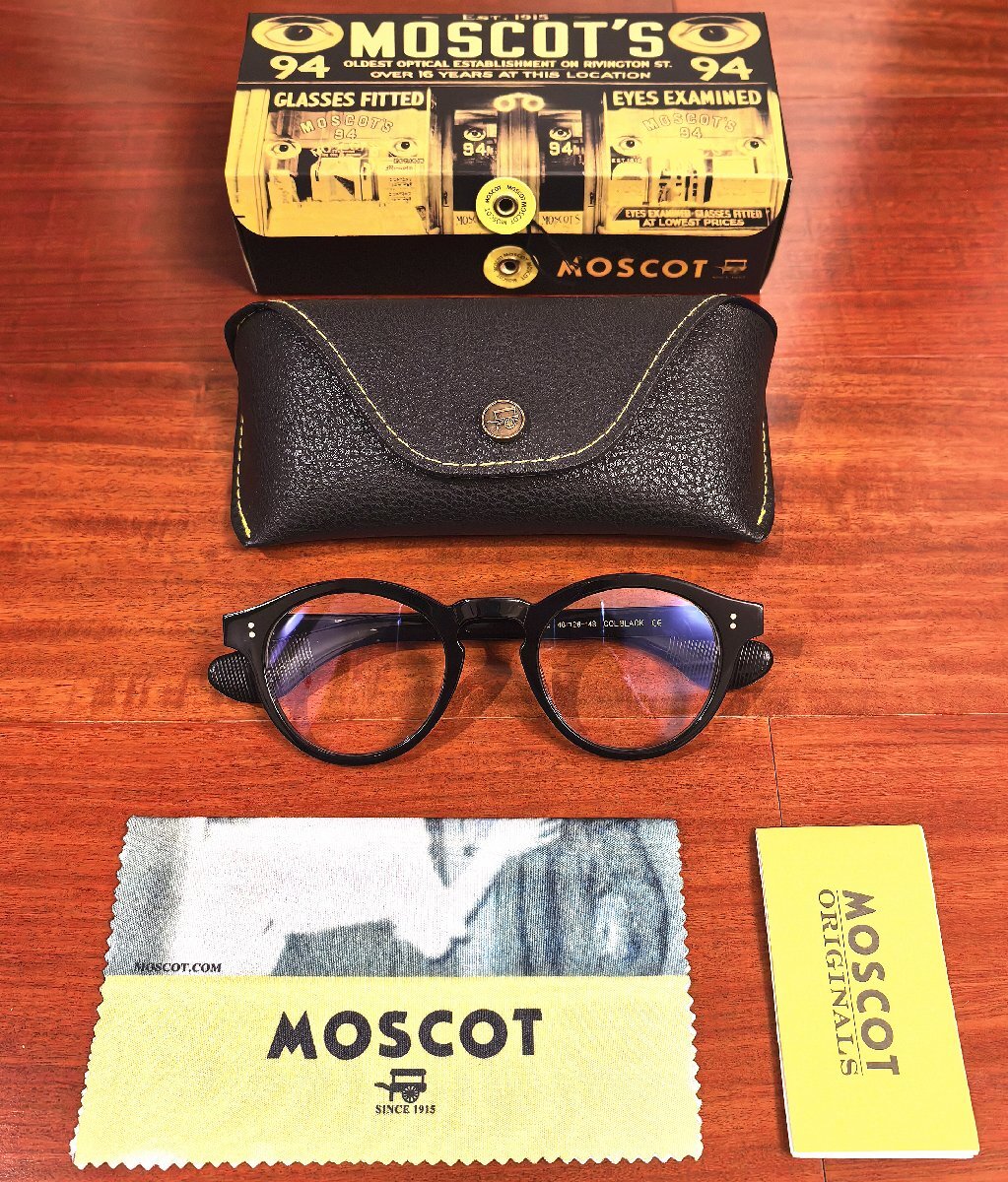 名作モデル☆新品☆ MOSCOT モスコット KEPPE ボストン・眼鏡・メガネフレーム・ジョニーデップ愛用ブランド/ブラック_画像7