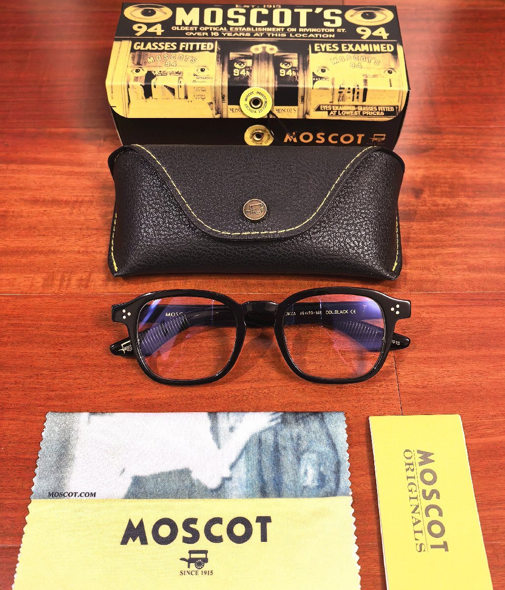 名作モデル☆新品☆ MOSCOT モスコット 人気作※MOMZA・眼鏡・メガネフレーム・ジョニーデップ愛用ブランド/ブラック_画像2