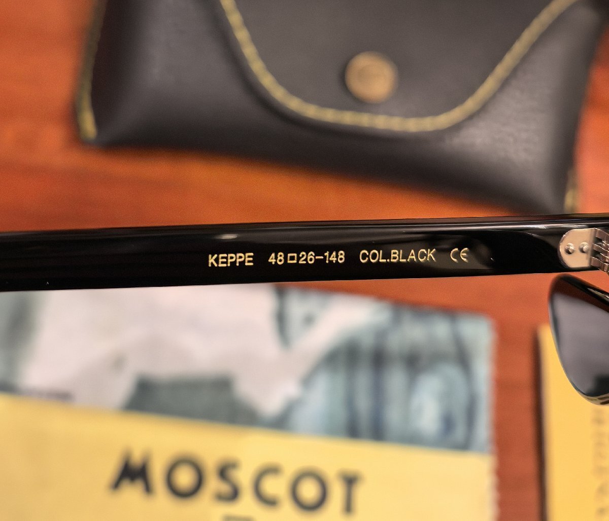 名作モデル☆新品☆ MOSCOT モスコット KEPPE ボストン・眼鏡・メガネフレーム・ジョニーデップ愛用ブランド/ブラック_画像6