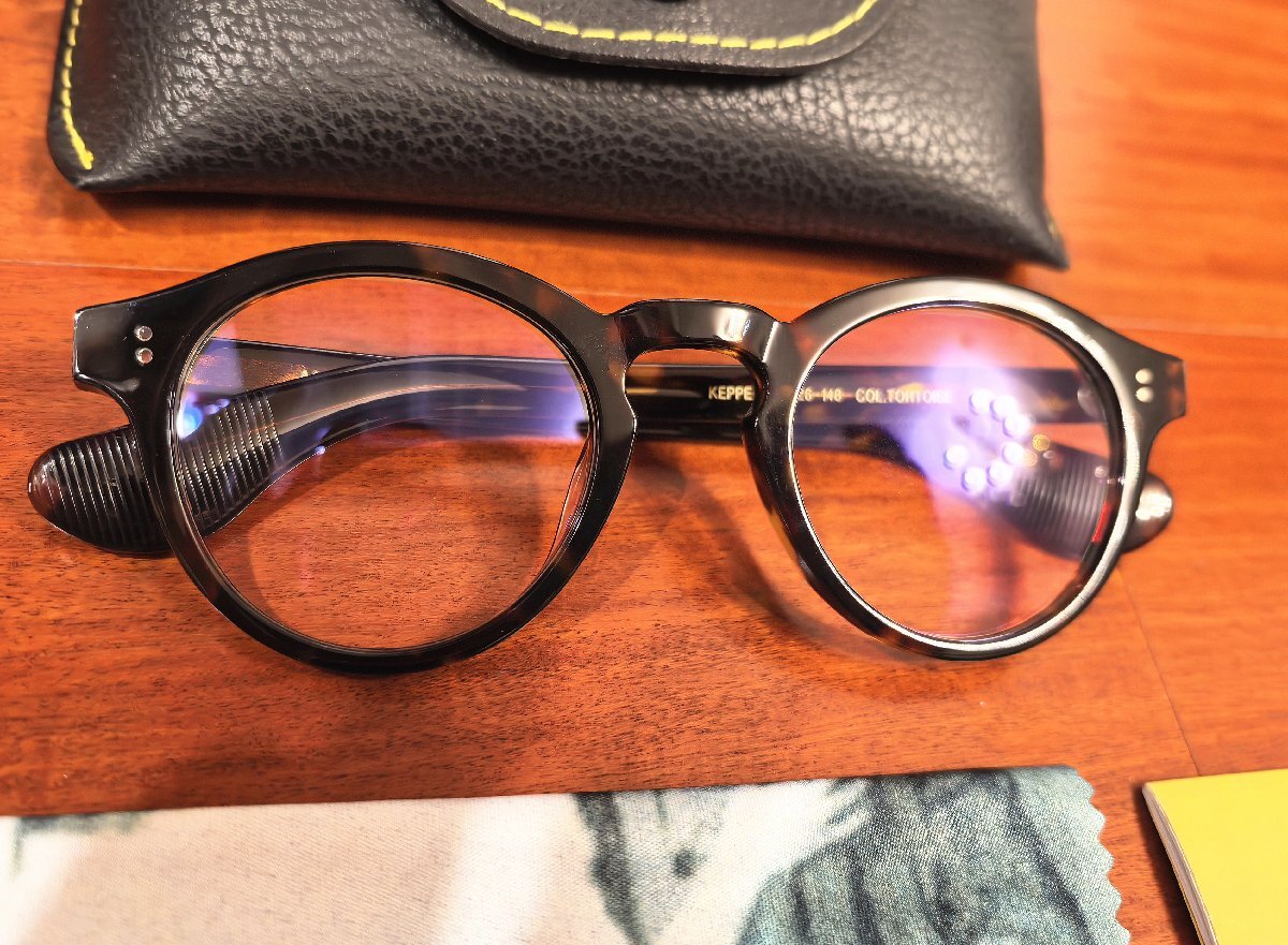 名作モデル☆新品☆ MOSCOT モスコット KEPPE ボストン・眼鏡・メガネフレーム・ジョニーデップ愛用ブランド/鼈甲_画像6